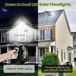 image-2000W LED Flood Lamp Street Wall Solar LED Solar Light Outdoor Remote Control Waterproof For Garden Path Landscape Spotlight