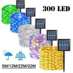 image-7M/12M/22M/32M Solar Light Outdoor Garden Fairy String Light Led Twinkle Waterproof Lamp for Christmas Patio Tree Party