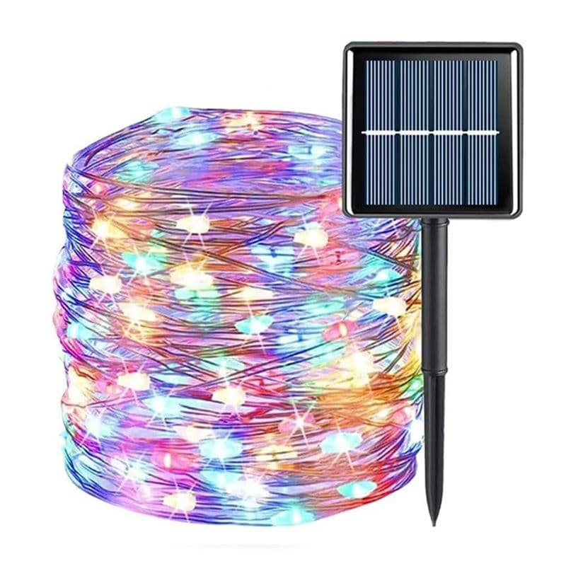 image-7M/12M/22M/32M Solar Light Outdoor Garden Fairy String Light Led Twinkle Waterproof Lamp for Christmas Patio Tree Party