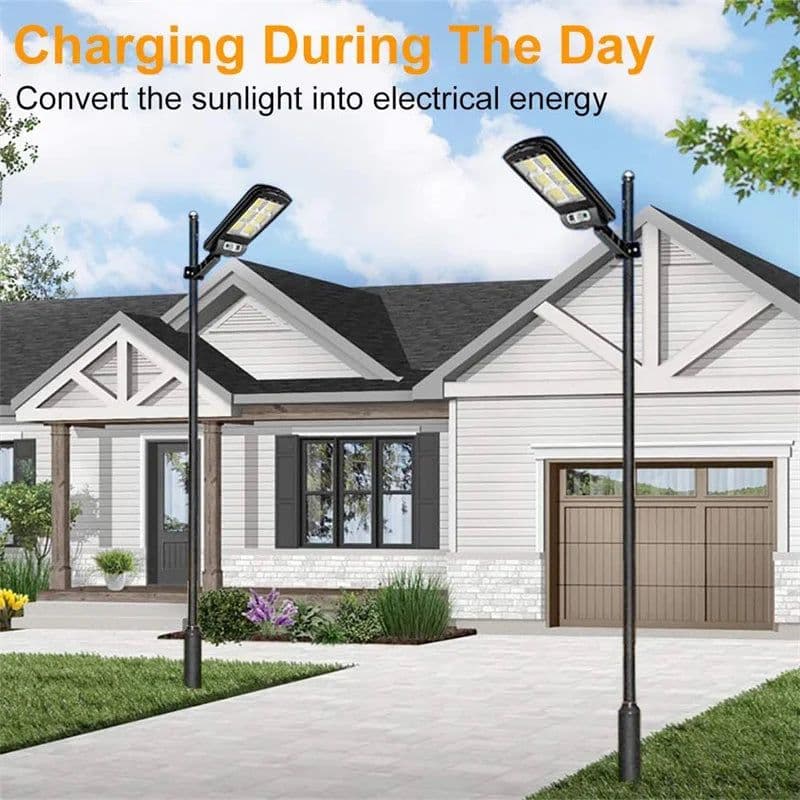 image-LED Solar Street Lights Outdoor 117COB 8 Pack Solar Lamp With 3 Light Mode Waterproof Motion Sensor Security Lighting for Garden
