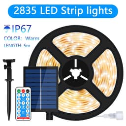 image-5M/10M Solar LED Strip Light 8 Modes Christmas Colorful Fairy Lights Outdoor IP67 Waterproof Patio Garden Decoration Solar Lamp