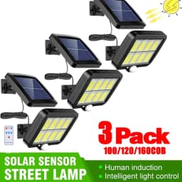 image-3/2/1Pcs Solar Sensor Split Wall Lamp 3 Mode Waterproof Motion Garden Street Lights Solar Lamp Garden Light 160/120/100COB