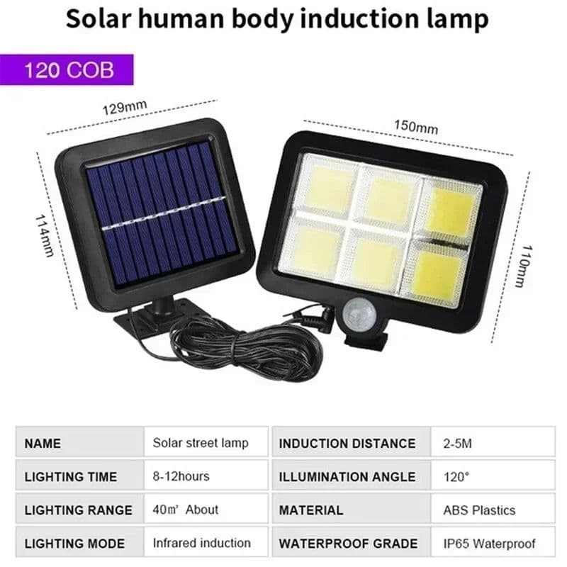 image-3/2/1Pcs Solar Sensor Split Wall Lamp 3 Mode Waterproof Motion Garden Street Lights Solar Lamp Garden Light 160/120/100COB