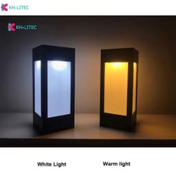 image-KH-LITEC 2/4PCS Solar Fence Post LED Cap Light Waterproof Solar Pillar Lamp Garden Decoration Column Headlight Pathway Path Stre