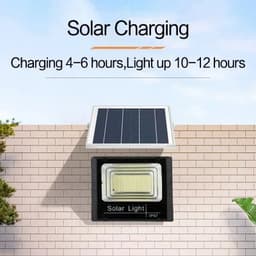 image-JVEE 30W 1000mAh Solar Flood Lights Remote Control Powered Spotlight Outdoor Waterproof IP67 Villa Street Lamp Adjustable Angle