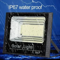 image-JVEE 30W 1000mAh Solar Flood Lights Remote Control Powered Spotlight Outdoor Waterproof IP67 Villa Street Lamp Adjustable Angle