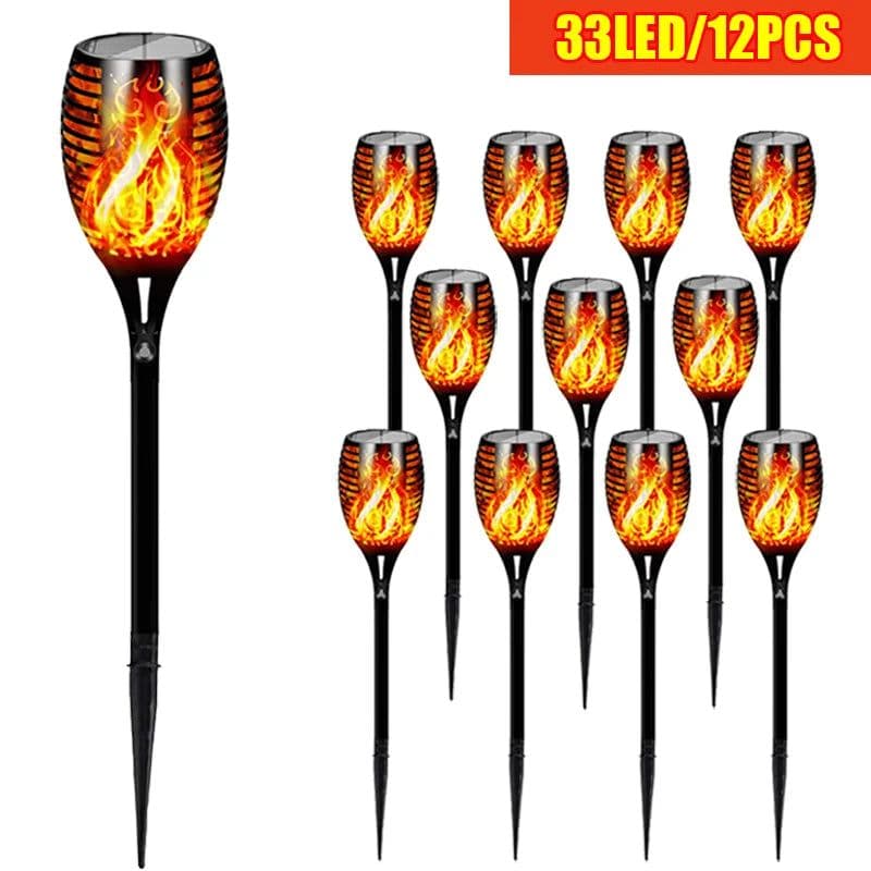 image-33 LED Solar Lamp Light for Outdoor Torch Waterproof IP65 Garden Torch Light Flickering Lantern For Yard Street Patio Decoration