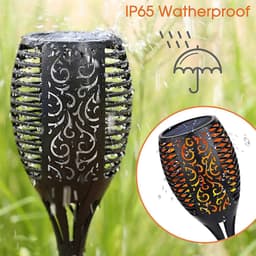 image-33 LED Solar Lamp Light for Outdoor Torch Waterproof IP65 Garden Torch Light Flickering Lantern For Yard Street Patio Decoration