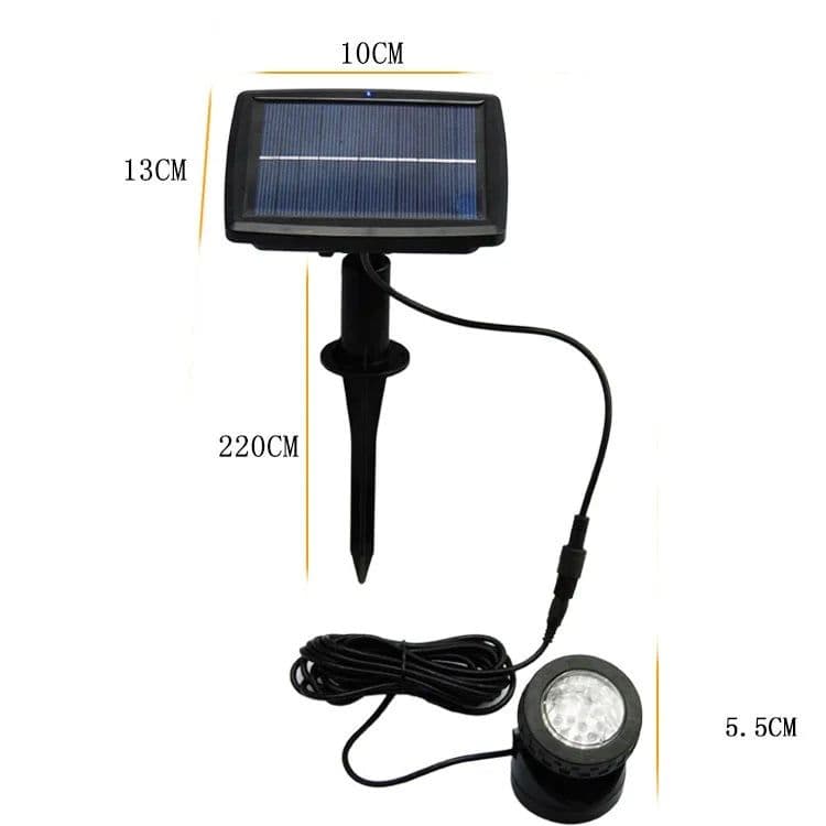 image-Solar Underwater Lights Garden Pool Yard Landscape Spotlights For Outdoor Waterproof Pond Aquarium Fish Tank Decor Solar Lamp