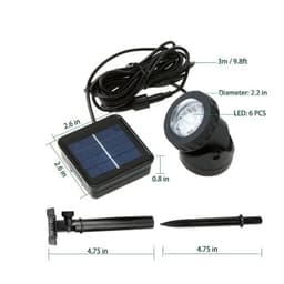 image-Solar Underwater Lights Garden Pool Yard Landscape Spotlights For Outdoor Waterproof Pond Aquarium Fish Tank Decor Solar Lamp