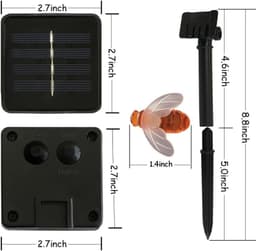 image-Solar Bees Lights Led Solar Outdoor Lights Waterproof Honey Bees Decor Garden Solar Outdoor Light for Wedding Garden Decoration