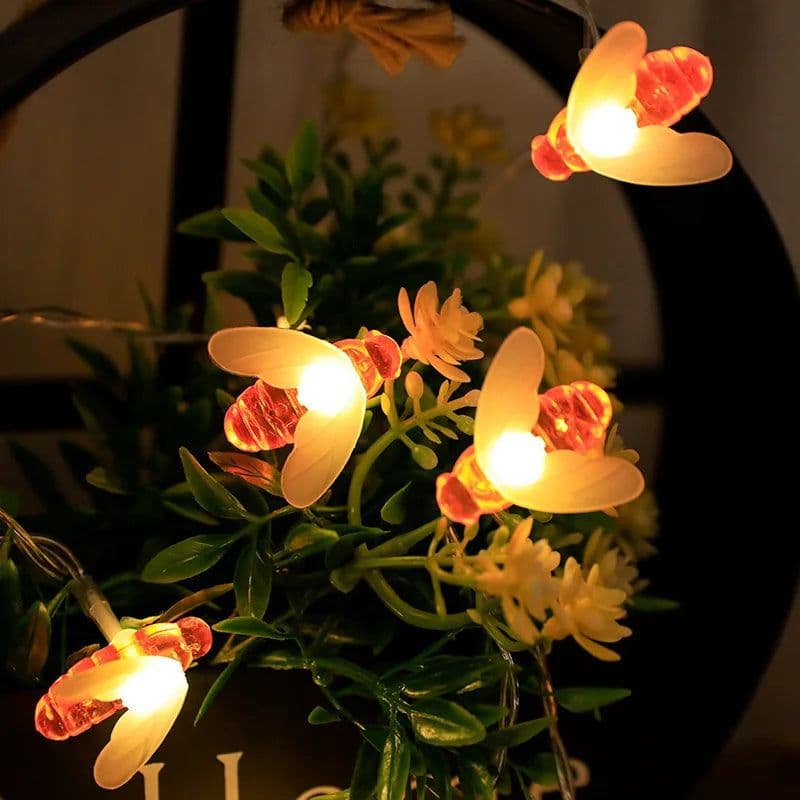 image-Solar Bees Lights Led Solar Outdoor Lights Waterproof Honey Bees Decor Garden Solar Outdoor Light for Wedding Garden Decoration
