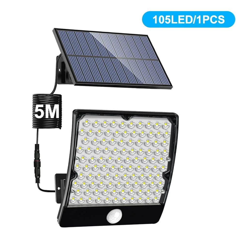 image-234LED Solar Light Outdoor Waterproof With Motion Sensor 3 Lighting Mode Security Light Solar Flood Light for Garden Garage Yard