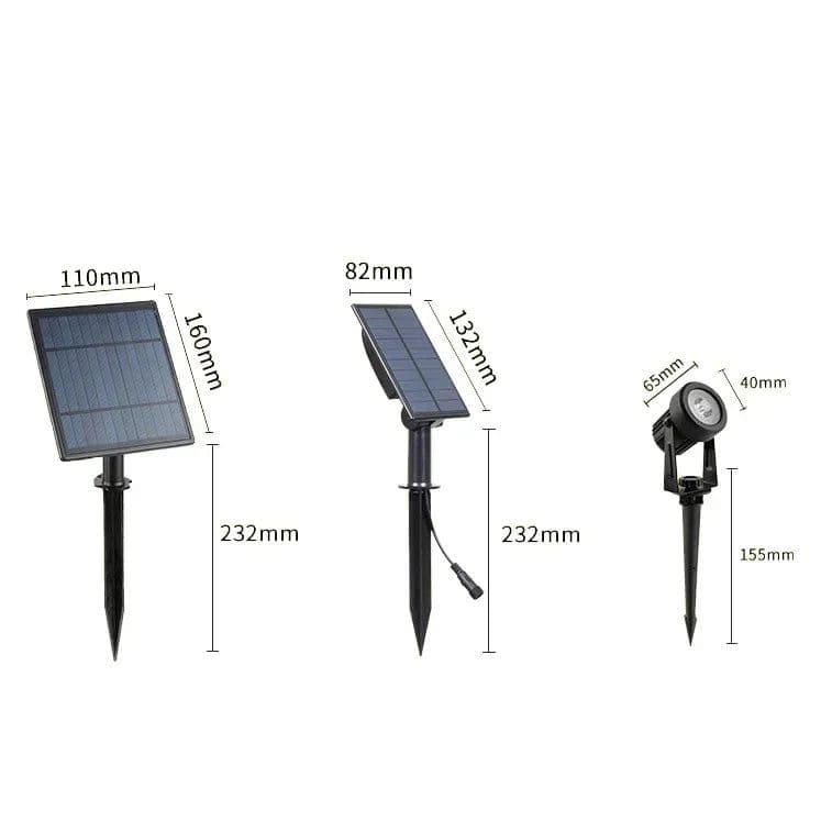 image-Newest 3000K/6000K/RGB Solar LED Light Outdoor Solar Spotlight Solar Garden Light Outdoor IP65 Waterproof Lawn Lamp Wall Light