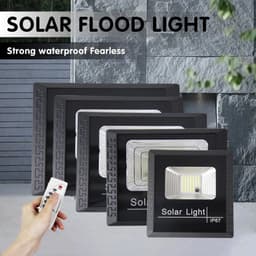 image-50W-300W Solar Light LED Outdoor Solar Light Intelligent Remote Control High Brightness IP67 Waterproof Garden Sensor Light