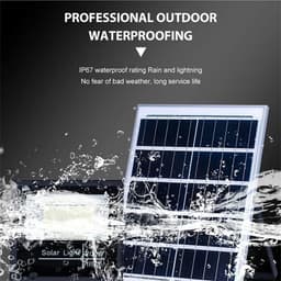 image-50W-300W Solar Light LED Outdoor Solar Light Intelligent Remote Control High Brightness IP67 Waterproof Garden Sensor Light