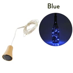 image-Solar Powered 10LED 20LED Wine Bottle Lights Cork Shape Fairy Lights Garland Christmas Light Copper Wire Home Room Decor Lamp