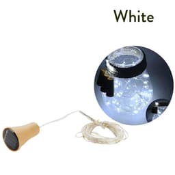 image-Solar Powered 10LED 20LED Wine Bottle Lights Cork Shape Fairy Lights Garland Christmas Light Copper Wire Home Room Decor Lamp