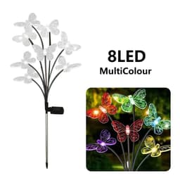 image-Solar Outdoor LED Lights Outdoor Waterproof Garden Landscape Lawn Light Butterfly Lights Lamp LED Home Decor Lamp 6/8/10heads 조명