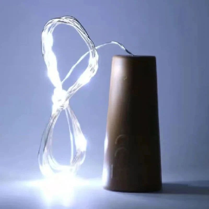 image-10pcs 20Leds Solar Light Wine Bottle String LED Light Solar Copper Wire Fairy Lights Cork Shape Christmas Lamp Wedding Party Dec