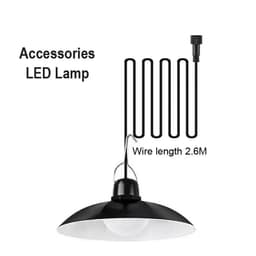 image-Solar Panel Chandelier Led Solar Pendant Light Powered Lamp White/Warm light with Remote Control Camping Outdoor Garden