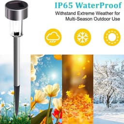 image-Solar Outdoor Lights Garden Lamp Solar Powered Waterproof Landscape Path Outdoor for Yard Backyard Lawn Patio Decorative