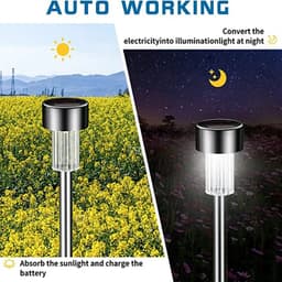 image-Solar Outdoor Lights Garden Lamp Solar Powered Waterproof Landscape Path Outdoor for Yard Backyard Lawn Patio Decorative
