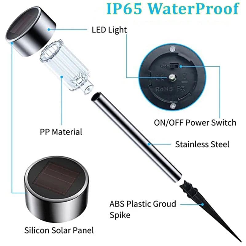 image-Solar Outdoor Lights Garden Lamp Solar Powered Waterproof Landscape Path Outdoor for Yard Backyard Lawn Patio Decorative