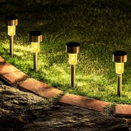 image-Solar Outdoor Lights Garden Lamp Solar Powered Waterproof Landscape Path Outdoor for Yard Backyard Lawn Patio Decorative