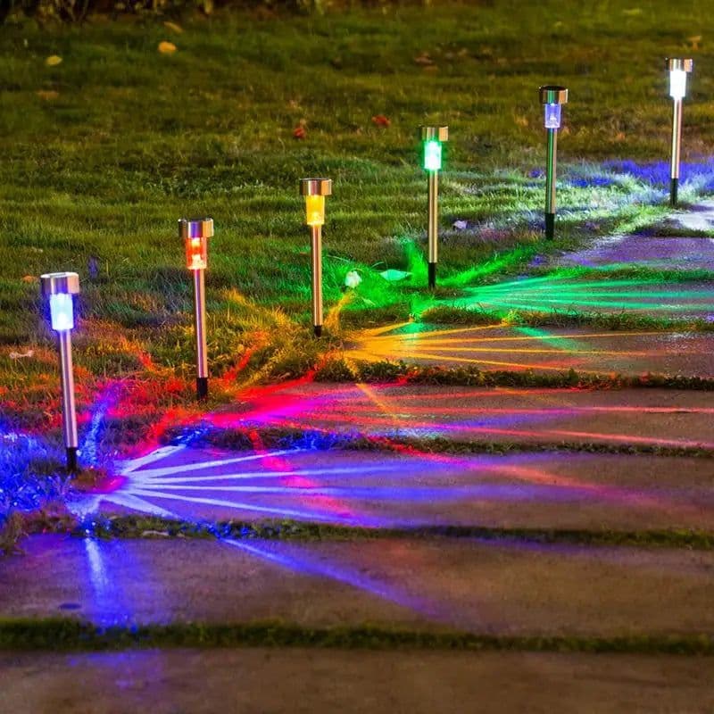image-Solar Outdoor Lights Garden Lamp Solar Powered Waterproof Landscape Path Outdoor for Yard Backyard Lawn Patio Decorative