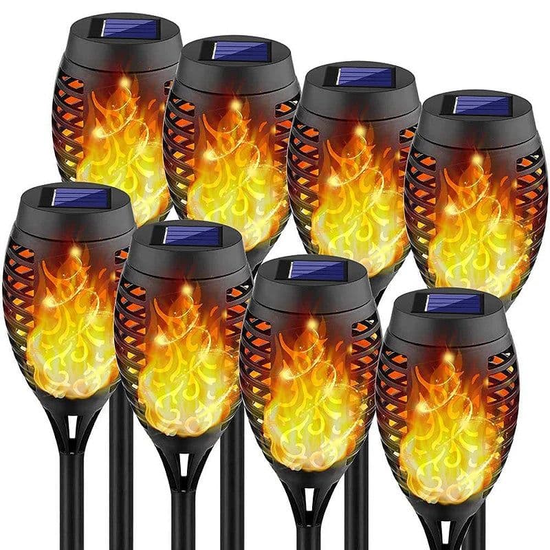 image-New Water Proof Solar Led Flame Lamp Torch Lamp Outdoor Decorative Landscape Lamp Courtyard Garden Decorative Landscape Lamp Hot