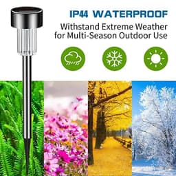 image-30Pack Solar Outdoor Lights Garden Lamp Solar Powered Waterproof Landscape Path Outdoor for Yard Backyard Lawn Patio Decorative