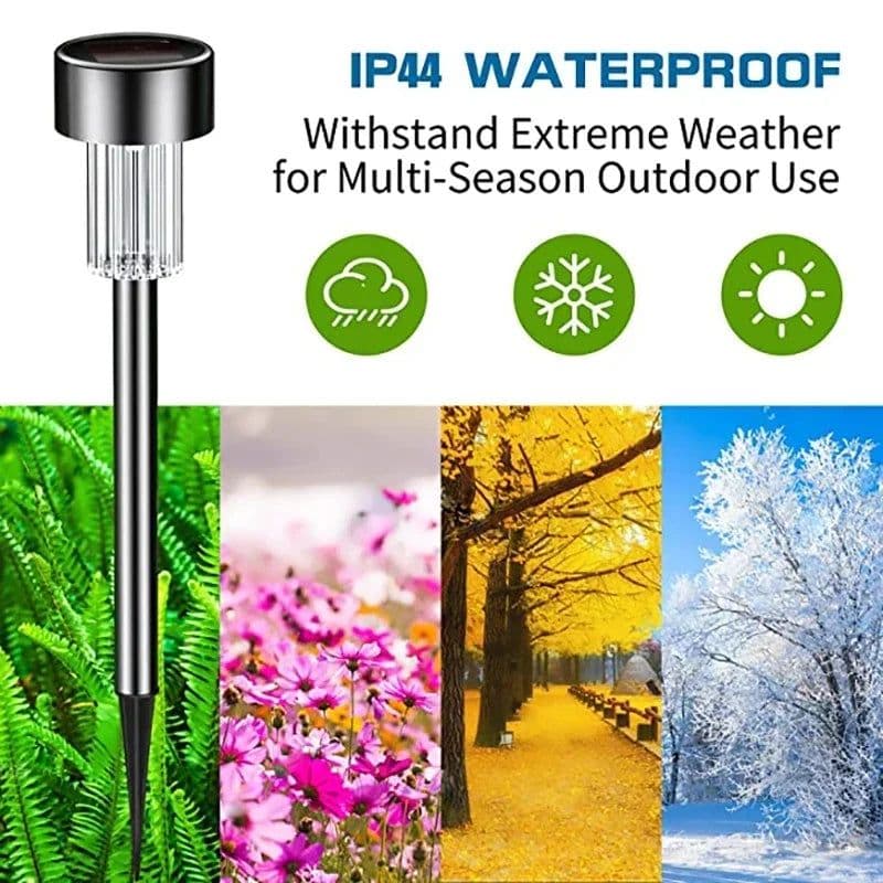 image-30Pack Solar Outdoor Lights Garden Lamp Solar Powered Waterproof Landscape Path Outdoor for Yard Backyard Lawn Patio Decorative