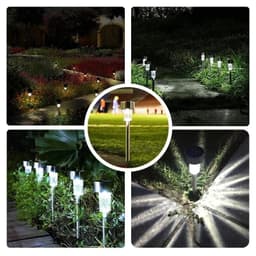 image-30Pack Solar Outdoor Lights Garden Lamp Solar Powered Waterproof Landscape Path Outdoor for Yard Backyard Lawn Patio Decorative