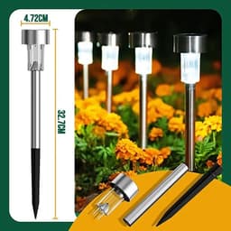 image-30Pack Solar Outdoor Lights Garden Lamp Solar Powered Waterproof Landscape Path Outdoor for Yard Backyard Lawn Patio Decorative