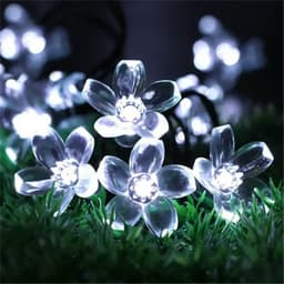 image-Solar LED String Lights Outdoor Garden Christmas Decor