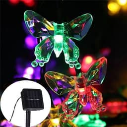 image-Solar LED String Lights Outdoor Garden Christmas Decor