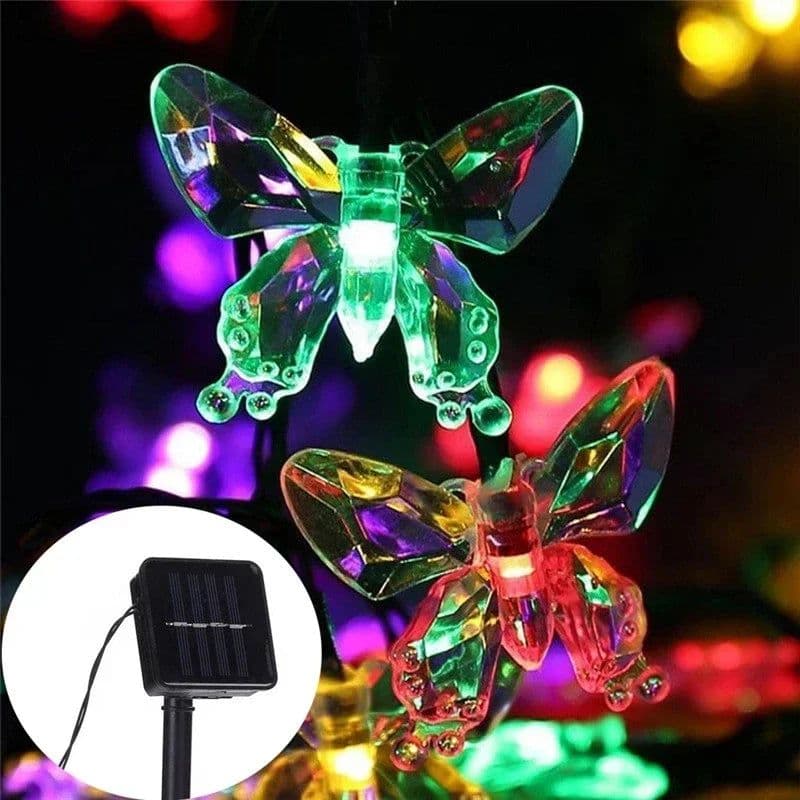 image-Solar LED String Lights Outdoor Garden Christmas Decor