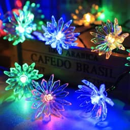image-Solar LED String Lights Outdoor Garden Christmas Decor
