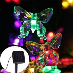 image-Solar LED String Lights Outdoor Garden Christmas Decor