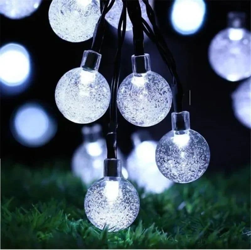 image-Solar LED String Lights Outdoor Garden Christmas Decor