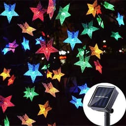image-Solar LED String Lights Outdoor Garden Christmas Decor