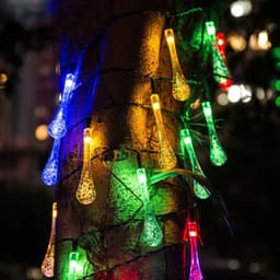image-Solar LED String Lights Outdoor Garden Christmas Decor