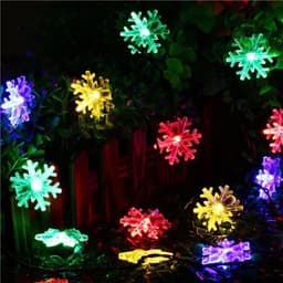 image-Solar LED String Lights Outdoor Garden Christmas Decor