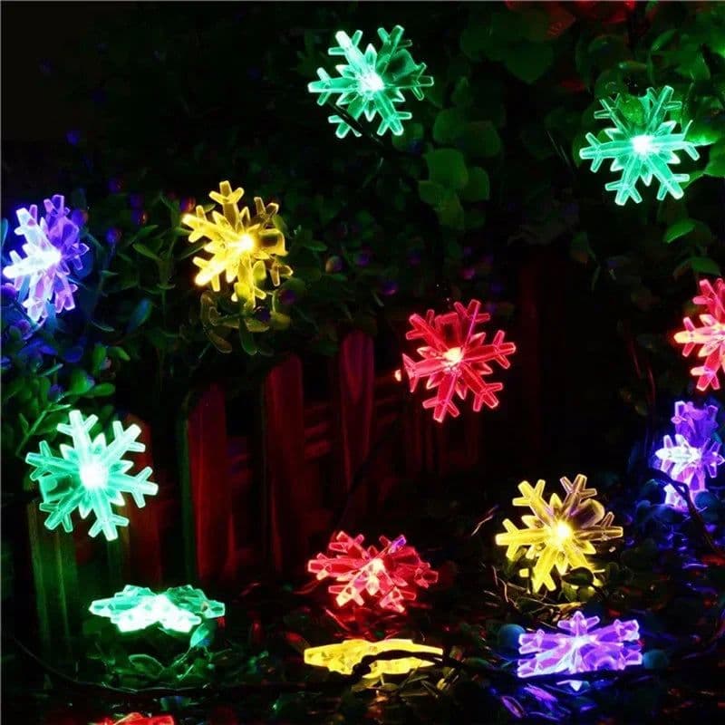 image-Solar LED String Lights Outdoor Garden Christmas Decor