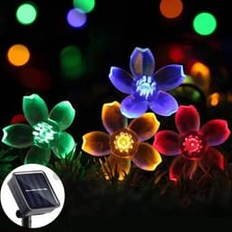 image-Solar LED String Lights Outdoor Garden Christmas Decor