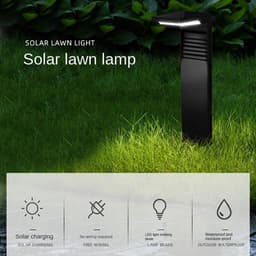 image-LED Solar Landscape Lights Outdoor Waterproof Solar Garden Light Pathway Light Induction Spotlight for Yard Backyard Lawn Lamp