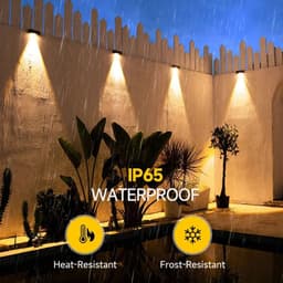 image-Ultra Bright Led Solar Outdoor Fence Lights Solar Deck Lights IP65 Waterproof Stair Step Lamp Patio Garden Decoration Light