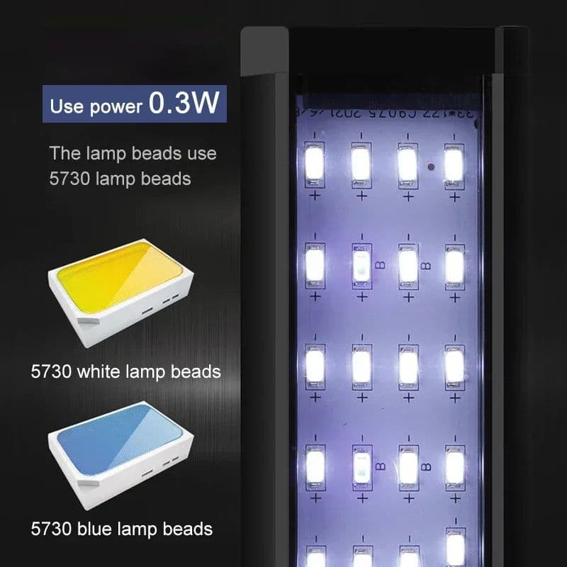 image-LED Fish Tank Energy-saving Light 5W/7W/9W/12W Clip Wall Lightwater Grass Lightinglandscape Decoration Light Aquarium acuarios