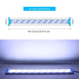 image-LED Aquarium Lighting Aquatic Plant Light 18-58CM Extensible Waterproof Clip for Fish Tank Color Lights